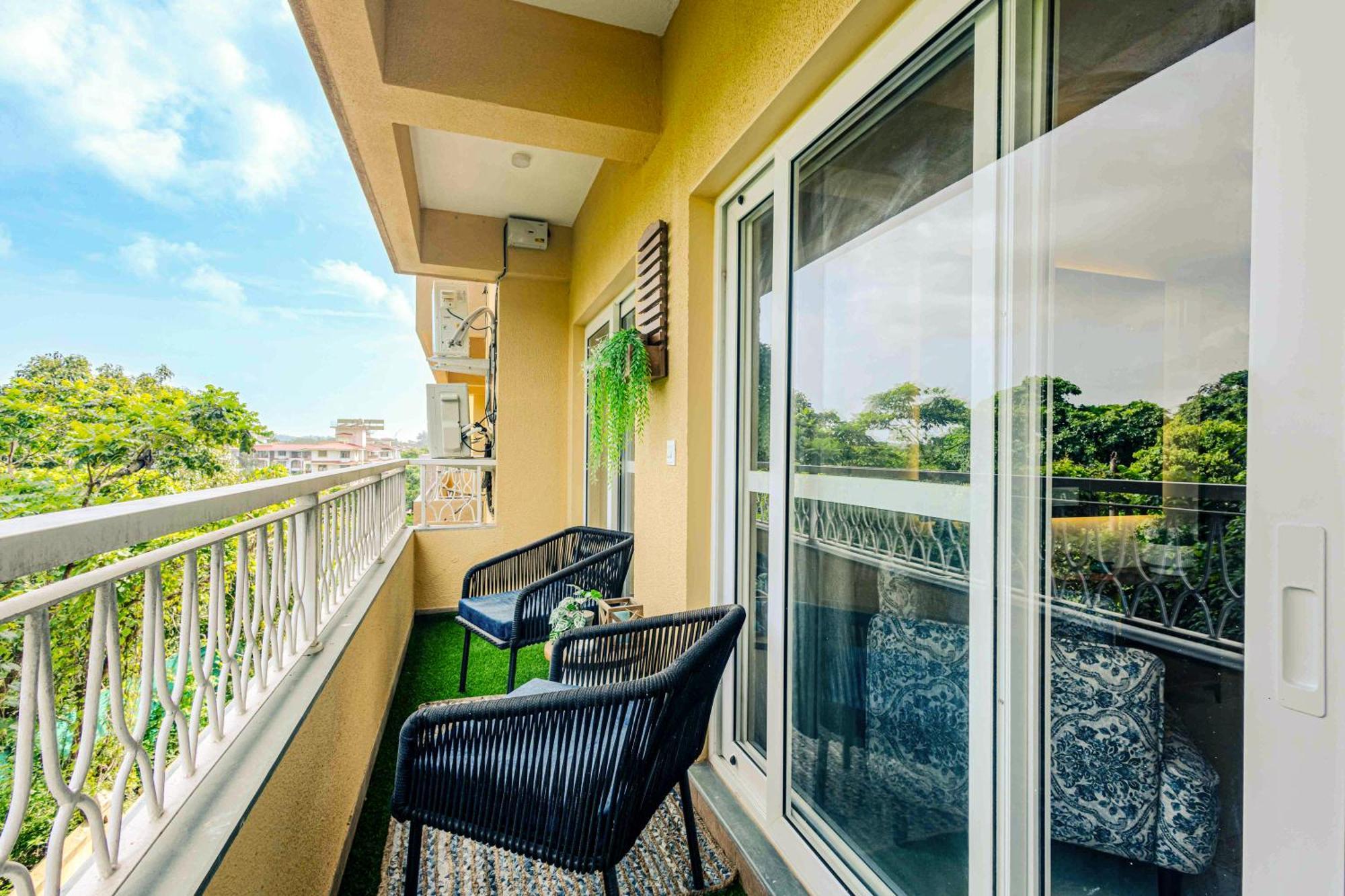 Alaya Stays 1 Bhk With Balcony & Pool - Veera Marina Candolim Exterior foto