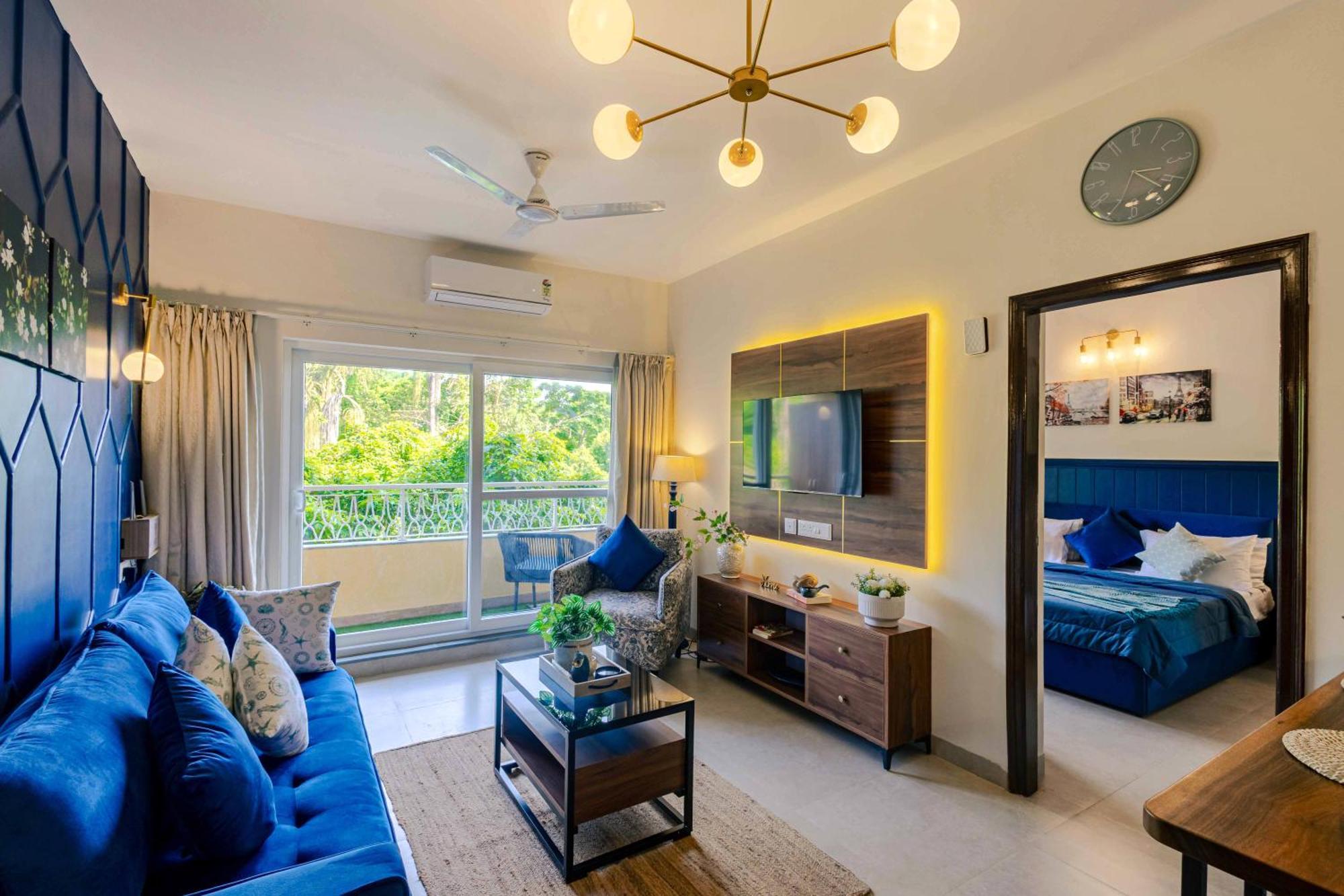 Alaya Stays 1 Bhk With Balcony & Pool - Veera Marina Candolim Exterior foto