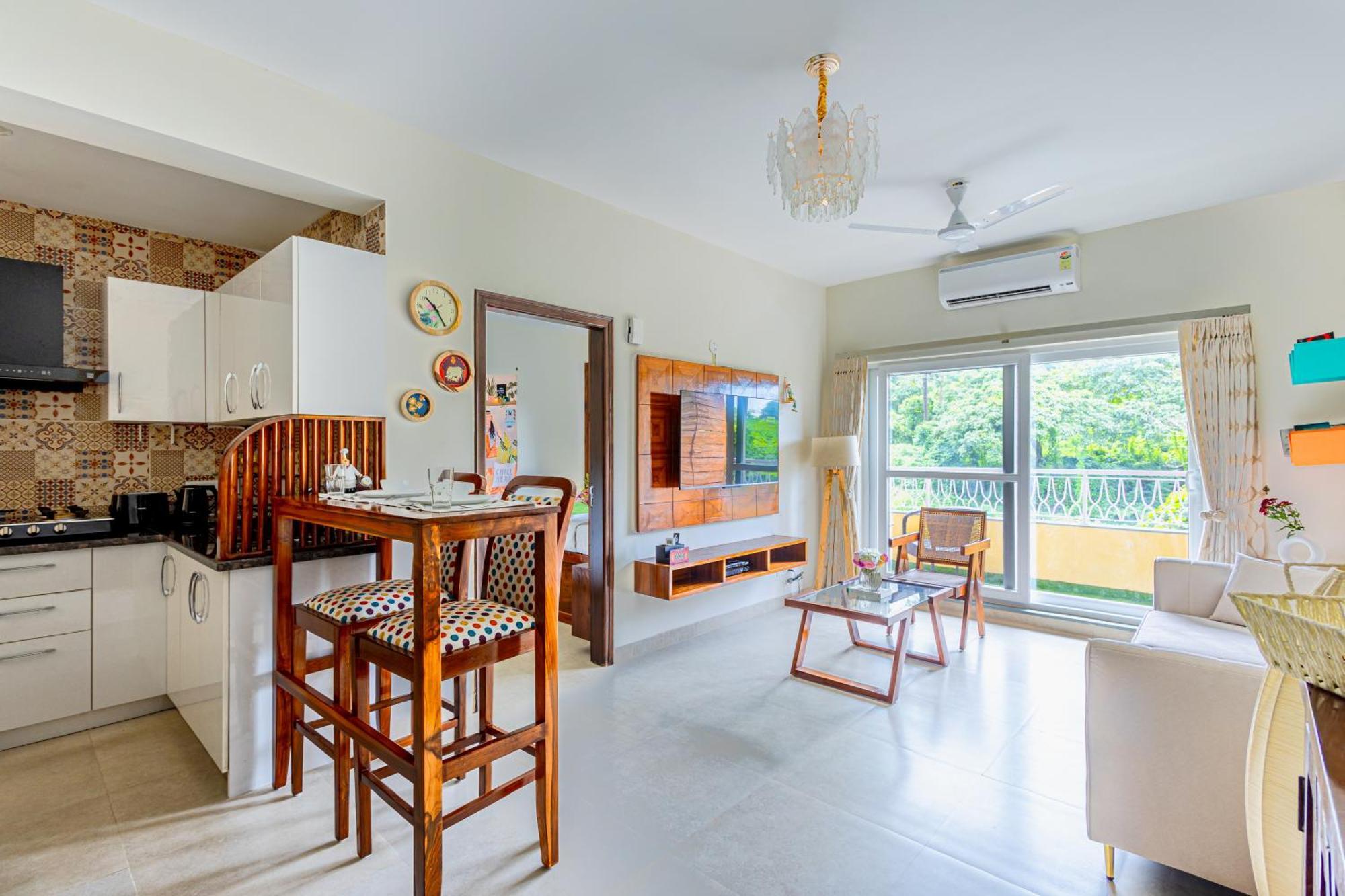 Alaya Stays 1 Bhk With Balcony & Pool - Veera Marina Candolim Exterior foto