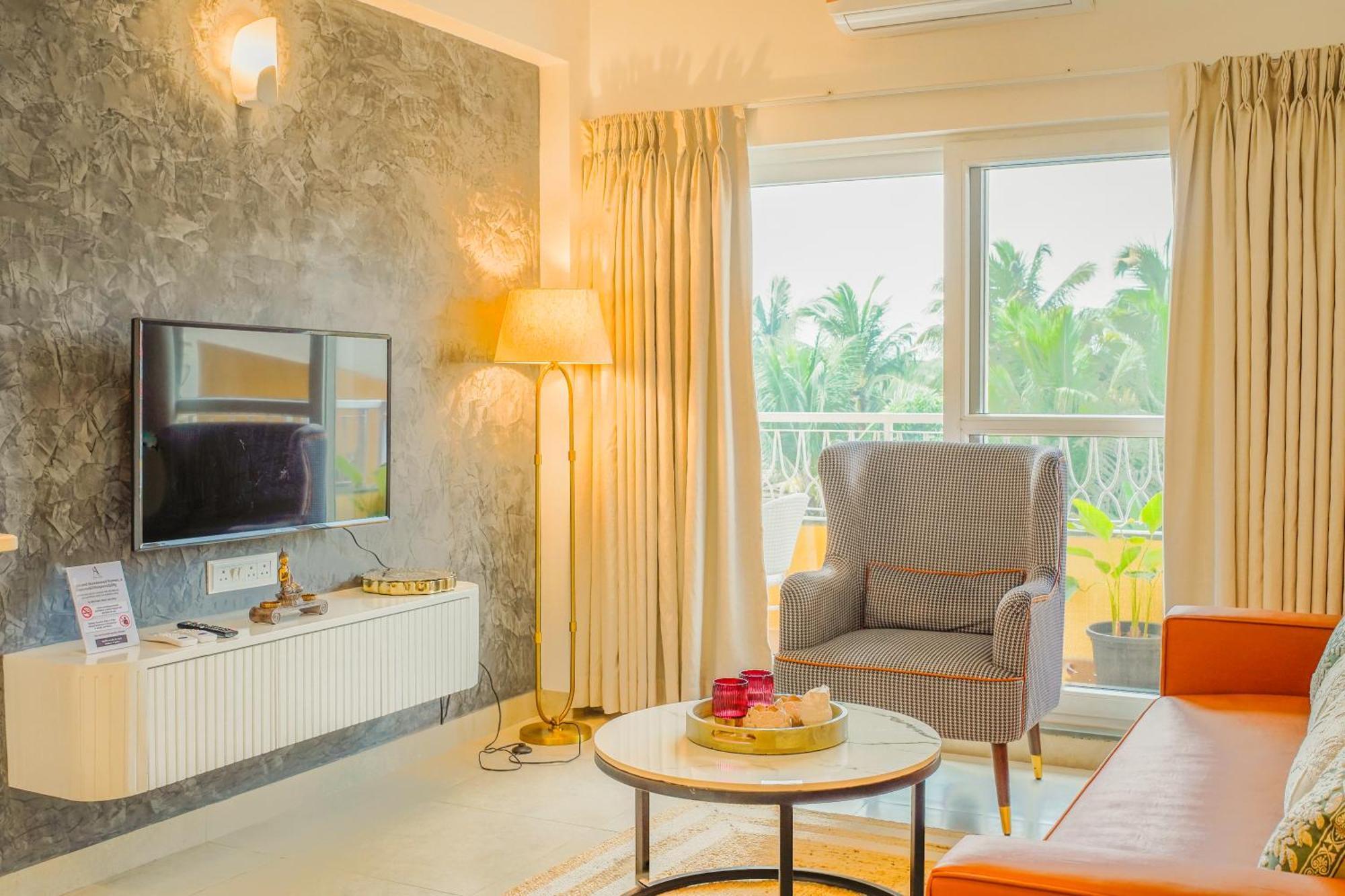 Alaya Stays 1 Bhk With Balcony & Pool - Veera Marina Candolim Exterior foto